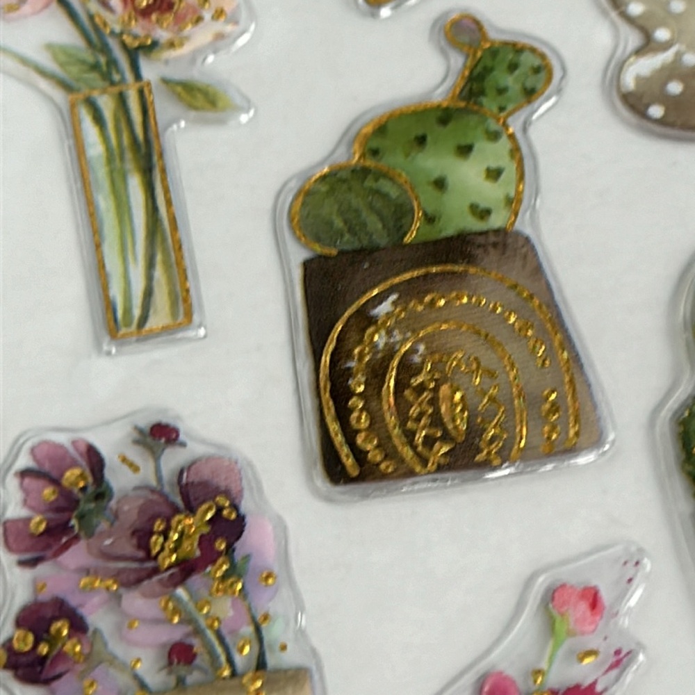Foil Fun Plant Floral Stickers Three Packages  Junk Journals Art & Crafts - Picture 14 of 14